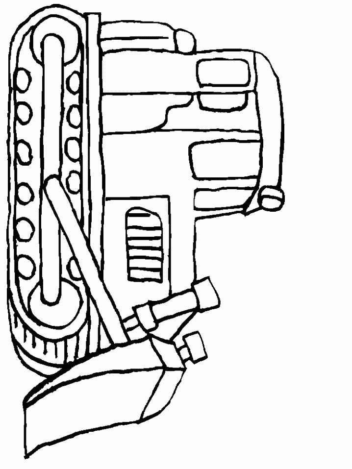 Plansa de colorat cu Excavatoare 6 12